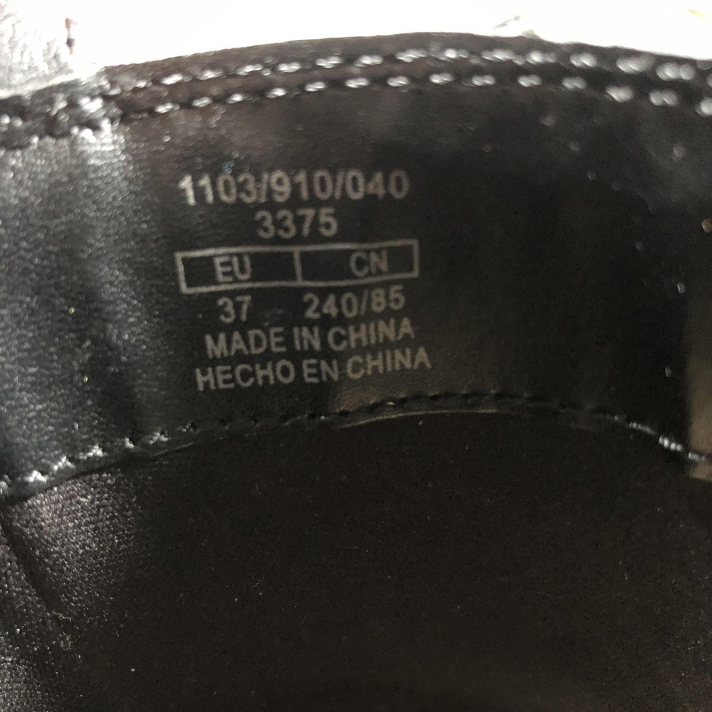 Zara Platform Ankle Boots Womens 6.5 Black Leather Brown Sole Round Toe Zip - Picture 11 of 16